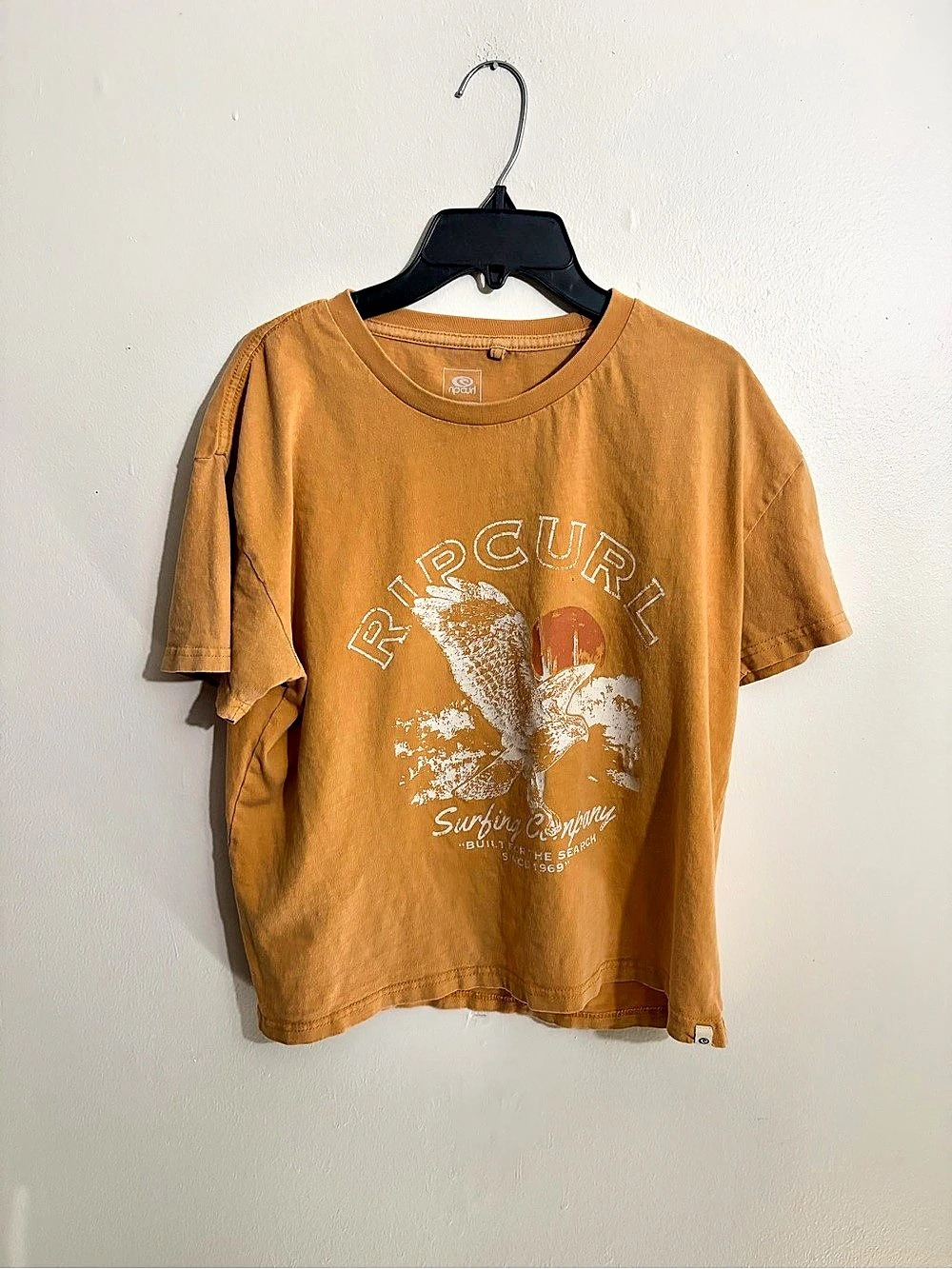Rip Curl Surfing Company Built For The Search Eagle Tee Orange Medium